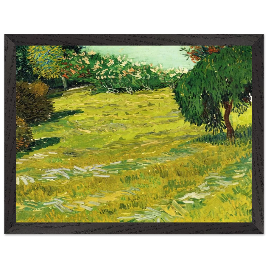 Garden with Weeping Willow by Vincent van Gogh — Framed art print at Zephyeer