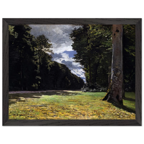The Pave de Chailly in the Fontainbleau Forest by Claude Monet — Framed art print at Zephyeer
