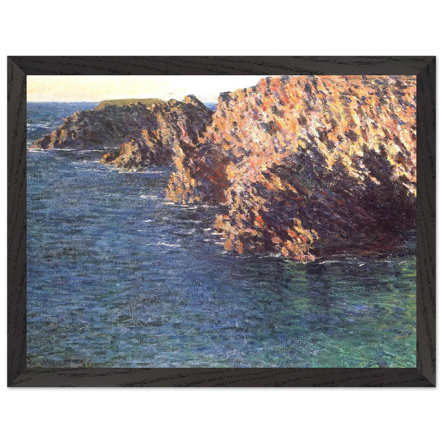 The Grotto of Port-Domois by Claude Monet — Framed art print at Zephyeer