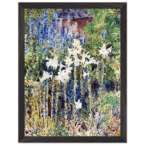 Flower Garden by Childe Hassam — Framed art print at Zephyeer