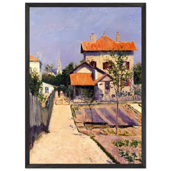 THE ARTIST S HOUSE AT YERRES by Gustave Caillebotte — Framed art print at Zephyeer