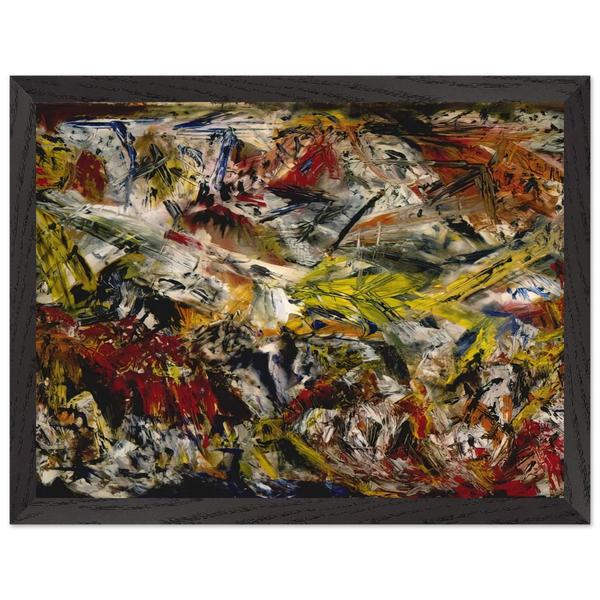 Le tumulte à la machoire crispee by Marcel Barbeau — Framed art print at Zephyeer