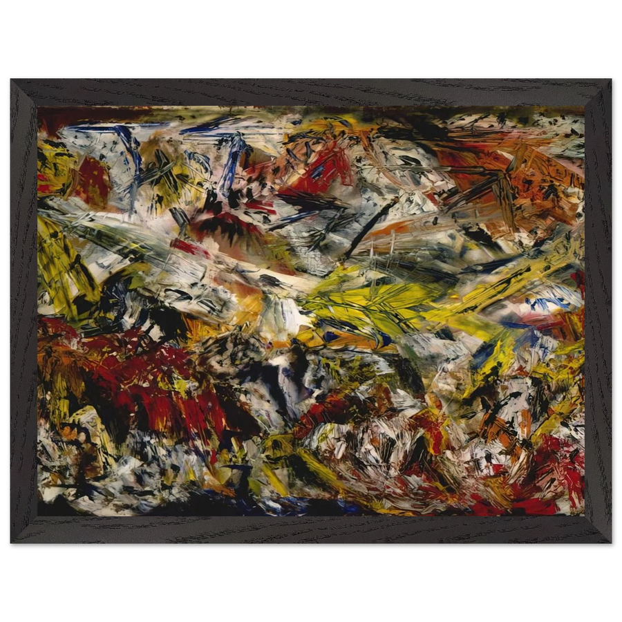 Le tumulte à la machoire crispee by Marcel Barbeau — Framed art print at Zephyeer