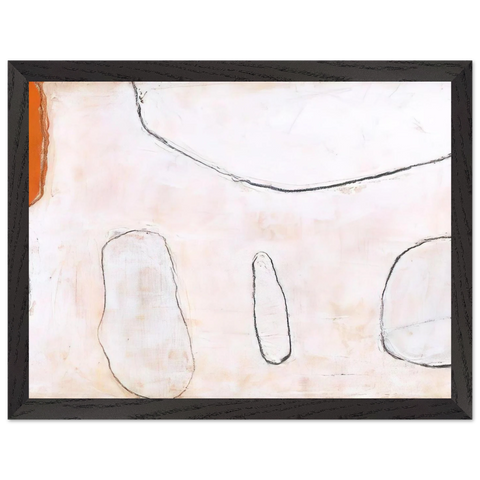 Orange and White - 1962 by William Scott — Framed art print at Zephyeer