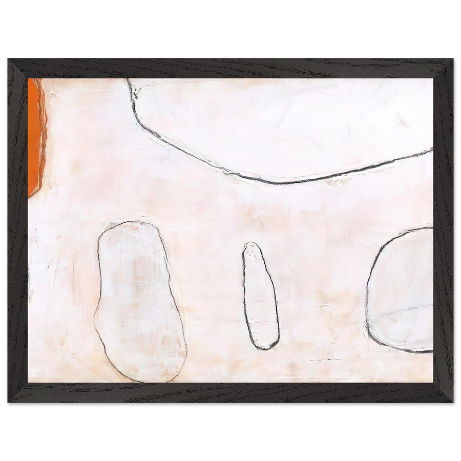 Orange and White - 1962 by William Scott — Framed art print at Zephyeer
