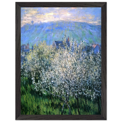 Plums Blossom by Claude Monet — Framed art print at Zephyeer