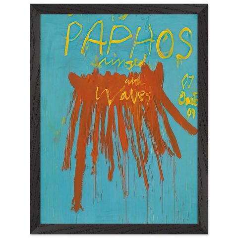 Leaving Paphos Ringed With Waves IV by Cy Twombly — Framed art print at Zephyeer