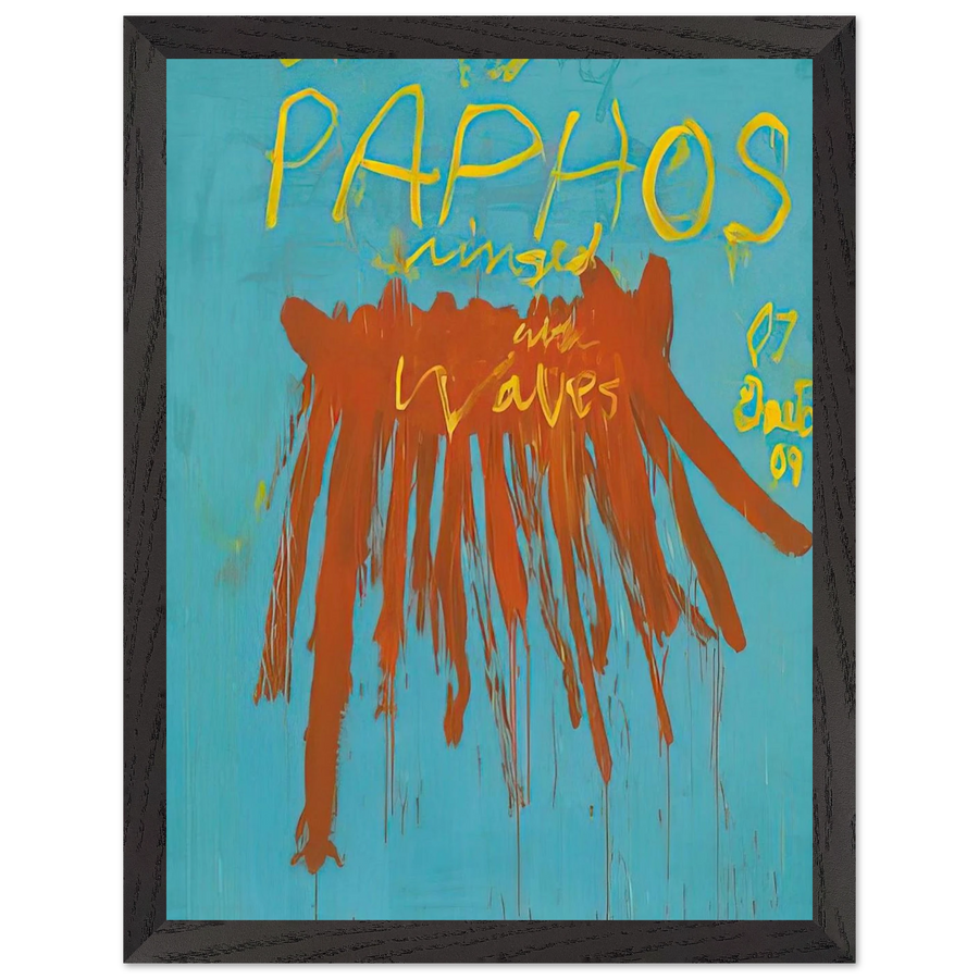 Leaving Paphos Ringed With Waves IV by Cy Twombly — Framed art print at Zephyeer