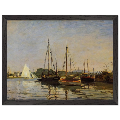 Pleasure Boats, Argenteuil, c.1872-3 oil on canvas by Claude Monet — Framed art print at Zephyeer