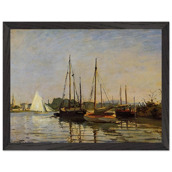 Pleasure Boats, Argenteuil, c.1872-3 oil on canvas by Claude Monet — Framed art print at Zephyeer