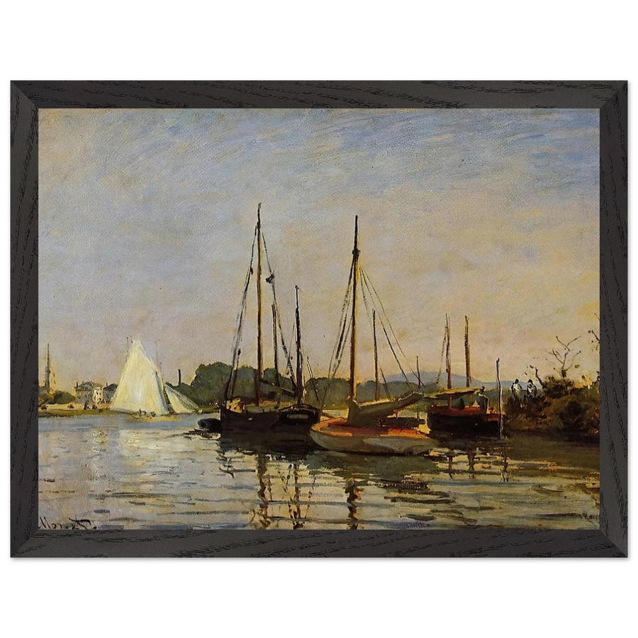 Pleasure Boats, Argenteuil, c.1872-3 oil on canvas by Claude Monet — Framed art print at Zephyeer