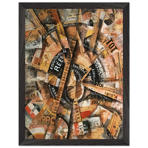 INTERVENTIONIST DEMONSTRATION PATRIOTIC HOLIDAY FREEWORD PAINTING 1914 1914 by Carlo Carra — Framed art print at Zephyeer