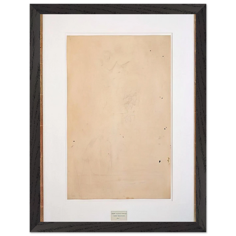 ERASED DE KOONING 1953 by Robert Rauschenberg — Framed art print at Zephyeer