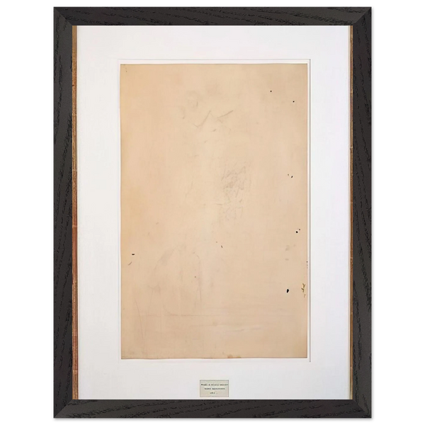 ERASED DE KOONING 1953 by Robert Rauschenberg — Framed art print at Zephyeer