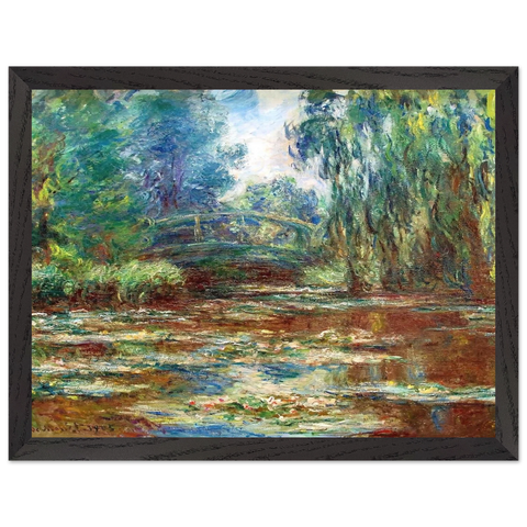 Water Lily Pond and Bridge by Claude Monet — Framed art print at Zephyeer