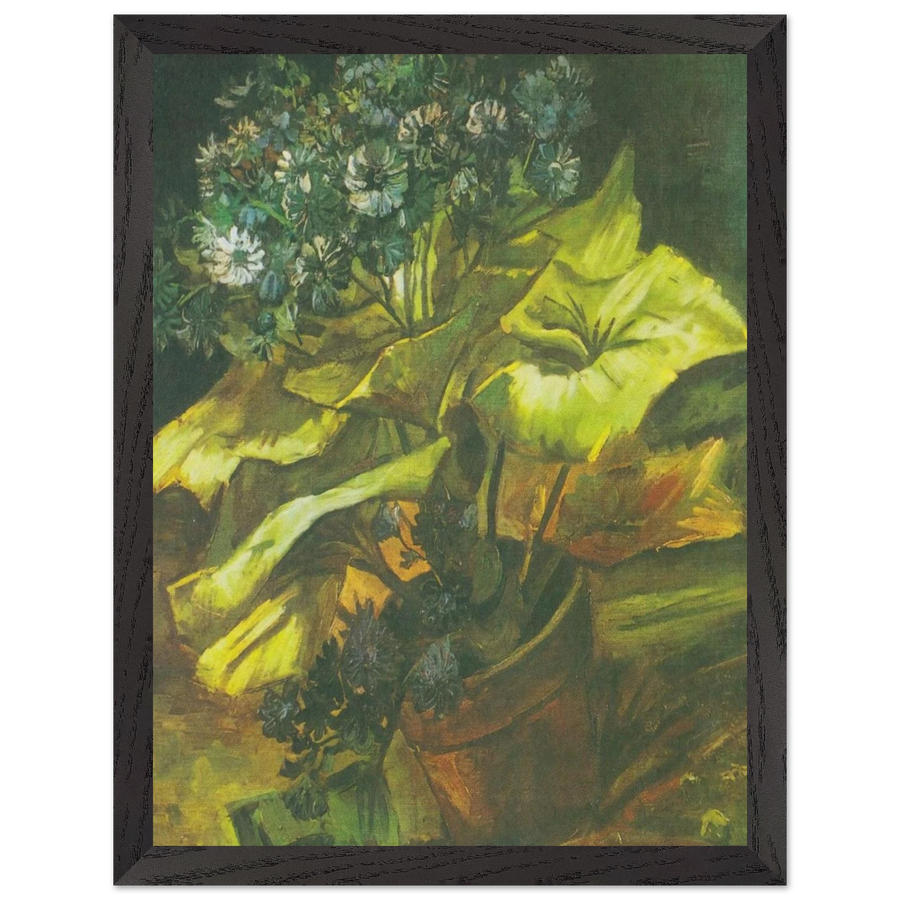 Flower Pot with Asters by Vincent van Gogh — Framed art print at Zephyeer