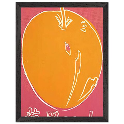 Apple by Andy Warhol — Framed art print at Zephyeer