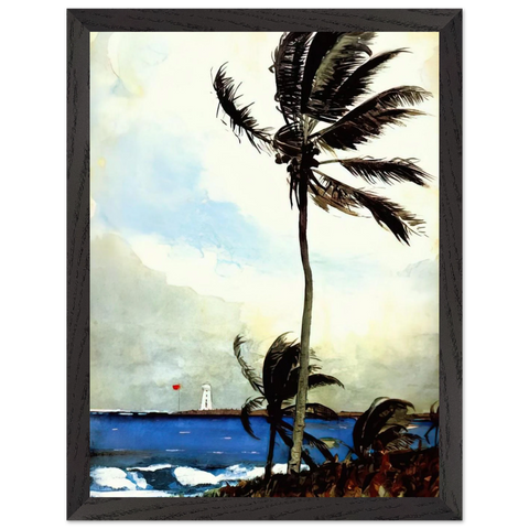 PALM TREE NASSAU by Winslow Homer — Framed art print at Zephyeer