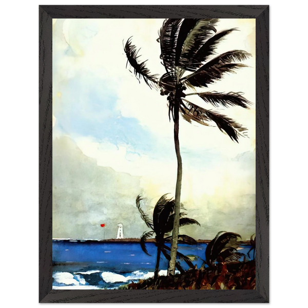 PALM TREE NASSAU by Winslow Homer — Framed art print at Zephyeer