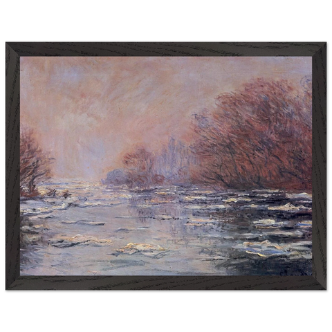 River Thawing near Vetheuil by Claude Monet — Framed art print at Zephyeer
