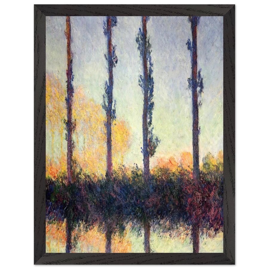 Poplars Four Trees by Claude Monet — Framed art print at Zephyeer