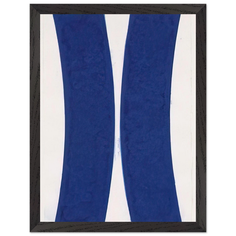 Colored Paper Image V  Blue Curves  from Colored Paper Images by Ellsworth Kelly — Framed art print at Zephyeer