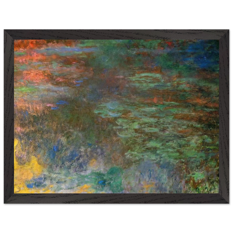 Water Lily Pond, Evening right panel by Claude Monet — Framed art print at Zephyeer