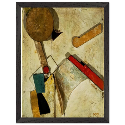 HEAVY RELIEF 1945 by Kurt Schwitters — Framed art print at Zephyeer