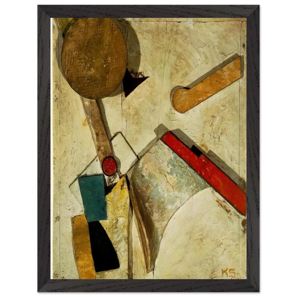 HEAVY RELIEF 1945 by Kurt Schwitters — Framed art print at Zephyeer