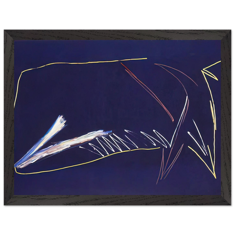 The Blue Whale - 1973 by Ronnie Landfield — Framed art print at Zephyeer