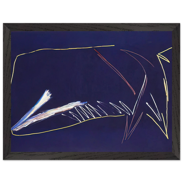 The Blue Whale - 1973 by Ronnie Landfield — Framed art print at Zephyeer