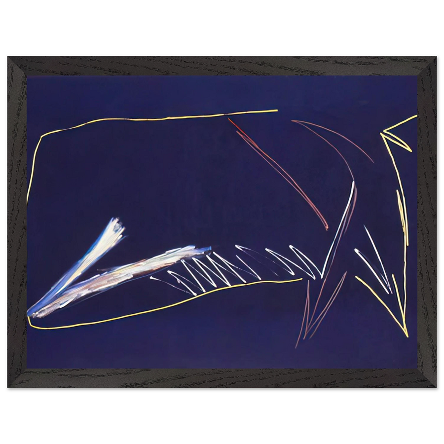 The Blue Whale - 1973 by Ronnie Landfield — Framed art print at Zephyeer
