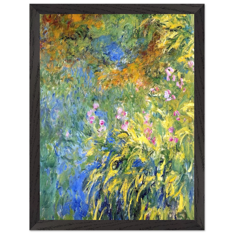 Irises 3 by Claude Monet — Framed art print at Zephyeer