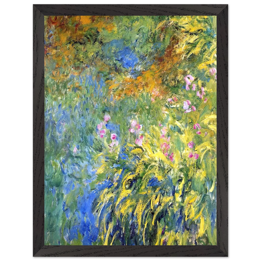 Irises 3 by Claude Monet — Framed art print at Zephyeer