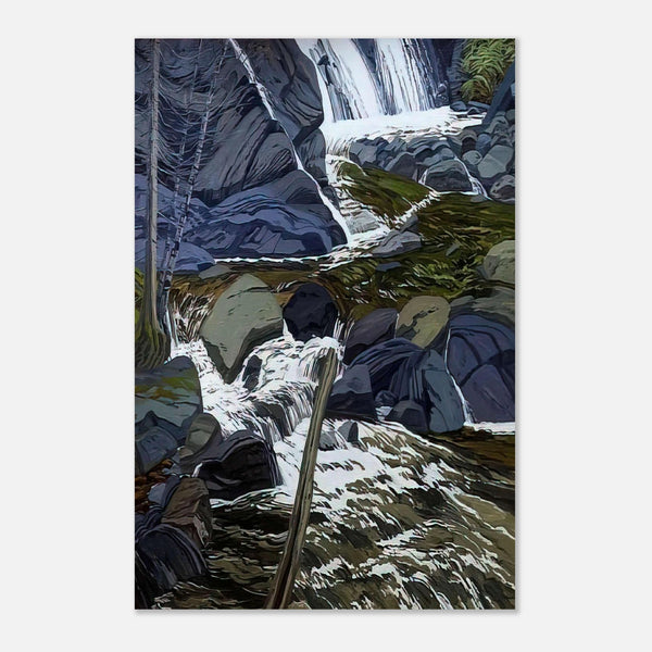 Base Of Falls (1989) by Neil Welliver, poster