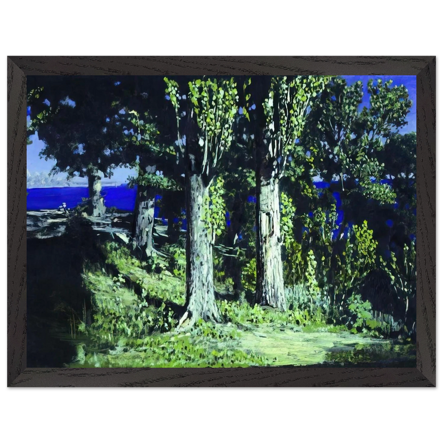Cypresses on a Seashore. The Crimea by Arkhyp Kuindzhi — Framed art print at Zephyeer
