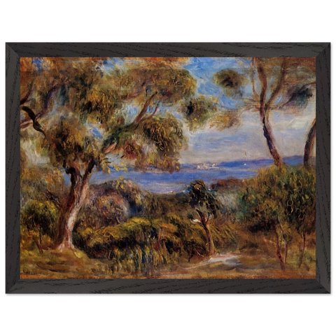 The Sea at Cagnes by Pierre-Auguste Renoir — Framed art print at Zephyeer