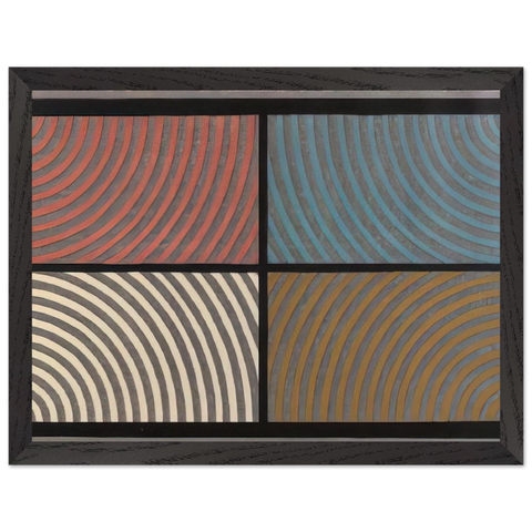 Arcs from Four Corners by Sol LeWitt — Framed art print at Zephyeer
