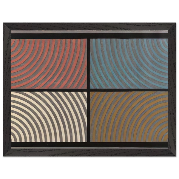 Arcs from Four Corners by Sol LeWitt — Framed art print at Zephyeer