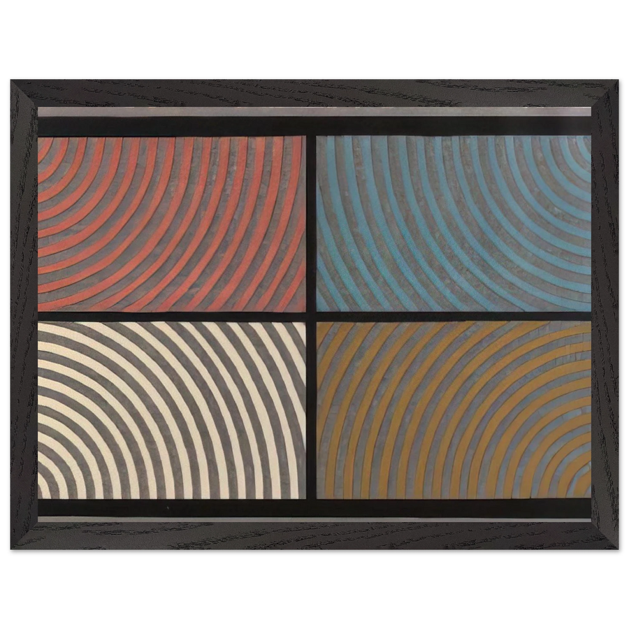Arcs from Four Corners by Sol LeWitt — Framed art print at Zephyeer