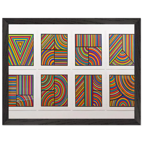 Color Bands Wadsworth Portfolio by Sol LeWitt — Framed art print at Zephyeer