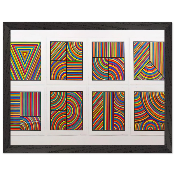 Color Bands Wadsworth Portfolio by Sol LeWitt — Framed art print at Zephyeer