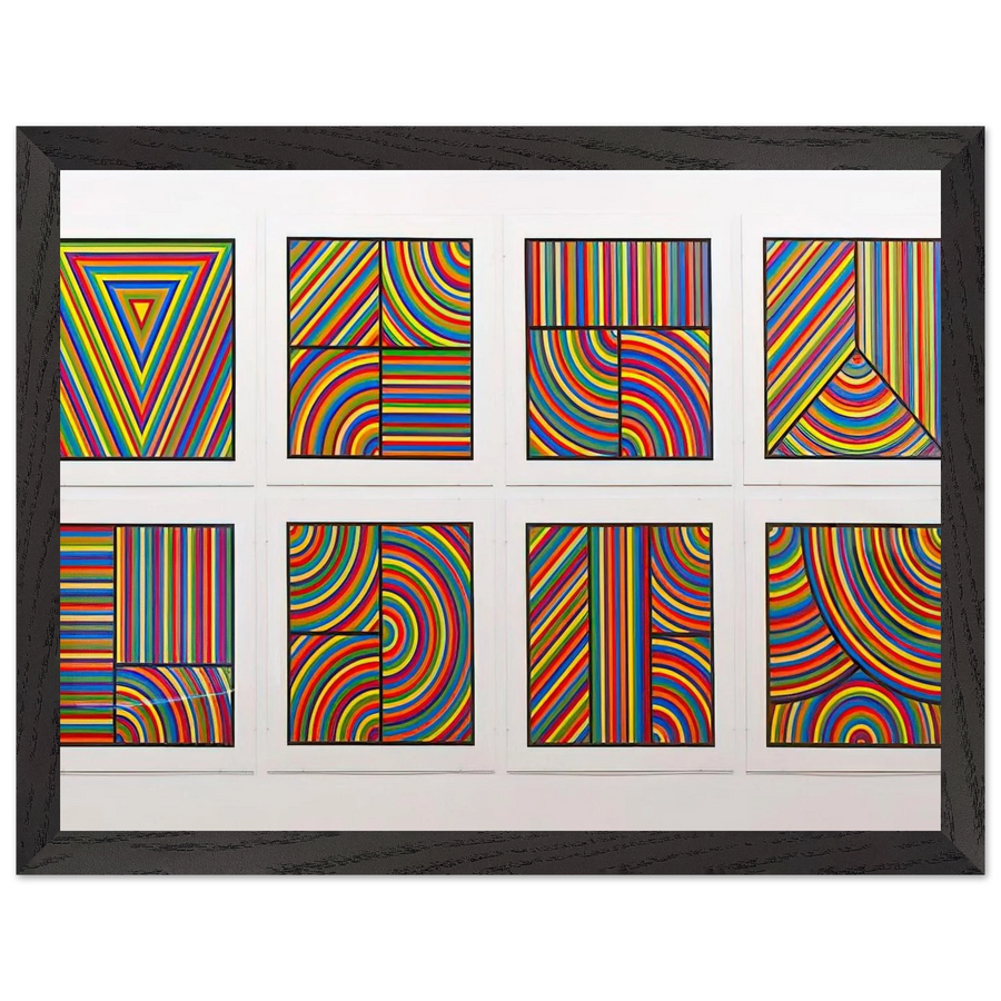 Color Bands Wadsworth Portfolio by Sol LeWitt — Framed art print at Zephyeer