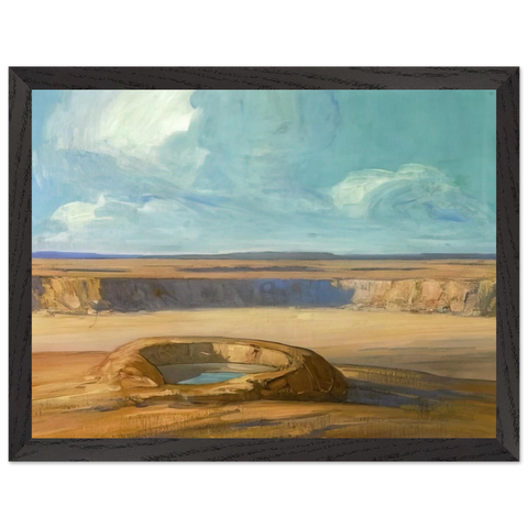 The Waterhole - Tonalism by Xavier Martinez — Framed art print at Zephyeer