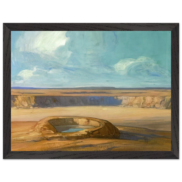 The Waterhole - Tonalism by Xavier Martinez — Framed art print at Zephyeer