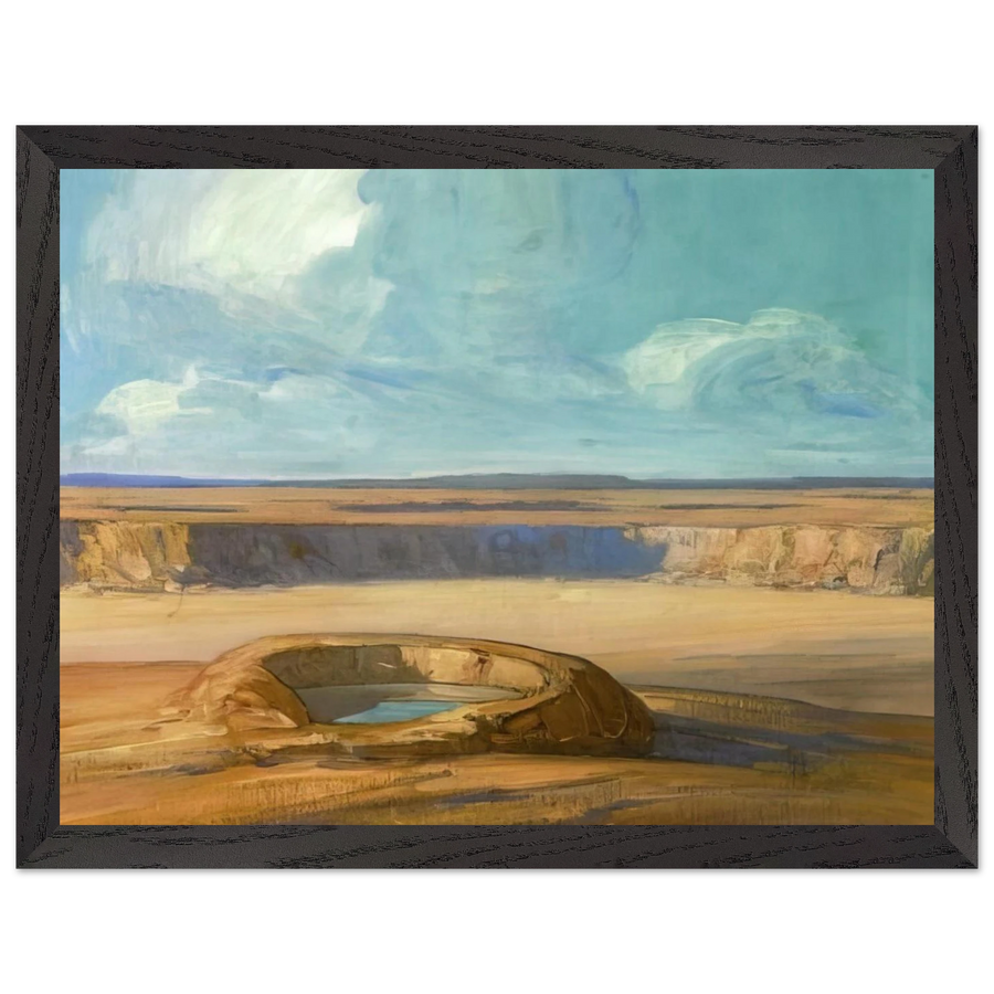 The Waterhole - Tonalism by Xavier Martinez — Framed art print at Zephyeer