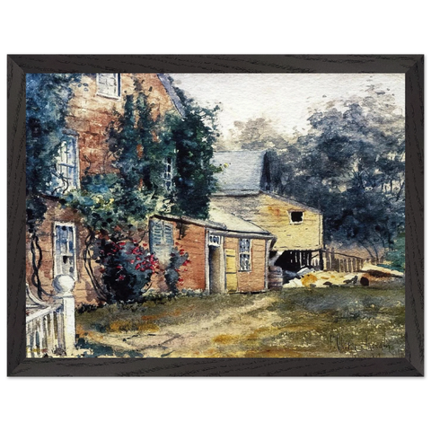 Old House, Nantucket by Childe Hassam — Framed art print at Zephyeer