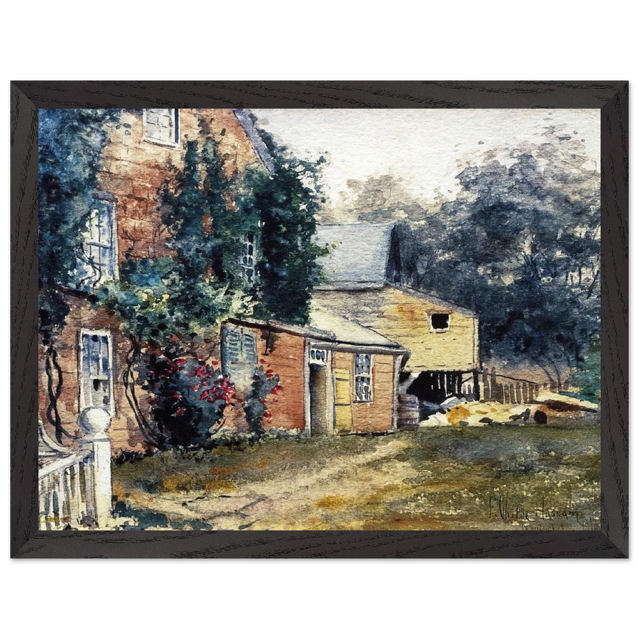 Old House, Nantucket by Childe Hassam — Framed art print at Zephyeer