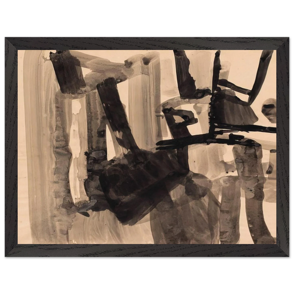 Untitled - Abstract Expressionism by Nasreen Mohamedi — Framed art print at Zephyeer