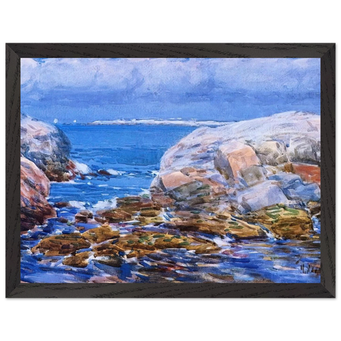 Duck Island, Isles of Shoals by Childe Hassam — Framed art print at Zephyeer